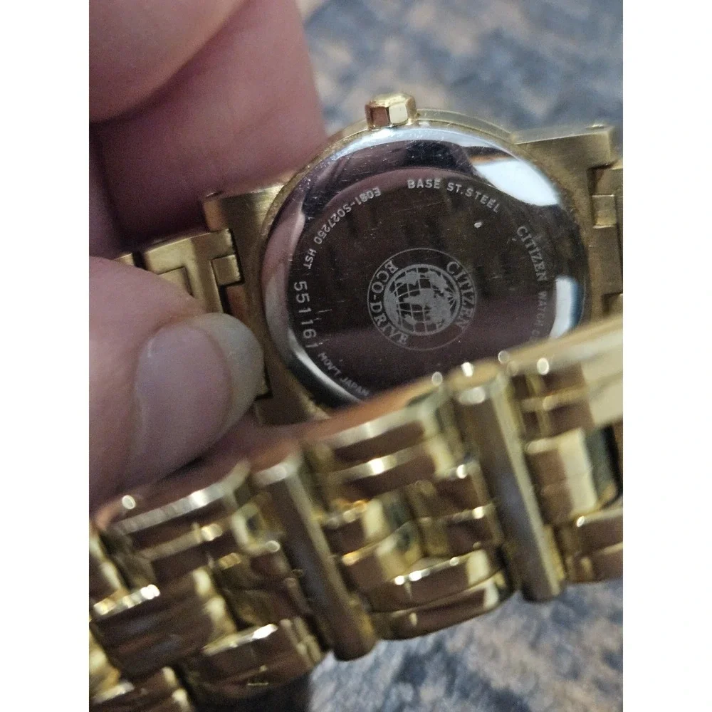 Citizen E031 Eco Drive Gold Japan Mvt Womens Dress Watch with Diamond Bezel MOP - Picture 10 of 16
